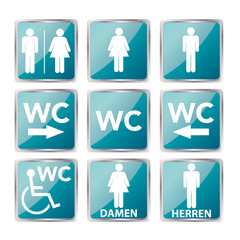 wc icons glossy set