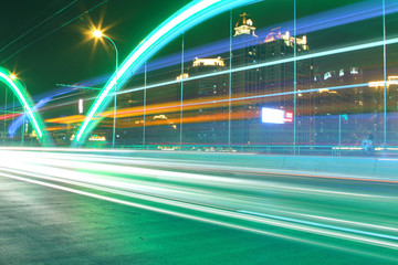 Traffic through downtown of Guangzhou, China