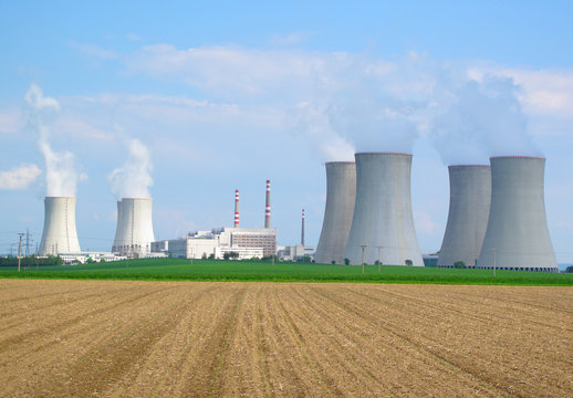 Nuclear power plant Dukovany in Czech Republic, European Union.