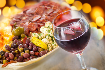 Wine with Antipasto