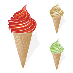Vector set of ice-cream