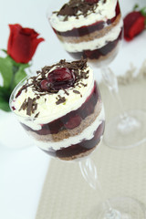 Black forest dessert cake