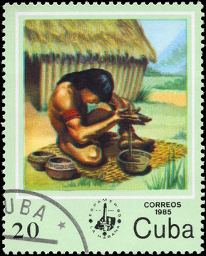 CUBA - CIRCA 1985 Potter