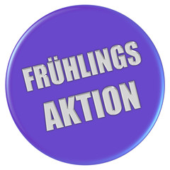 Button lila FRÜHLINGSAKTION