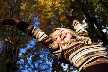 autumn woman