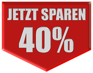 Marker rot Pfeil unten JETZT SPAREN 40 %