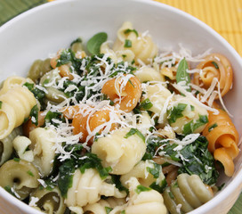 Pasta mit Bärlauch und Parmesan