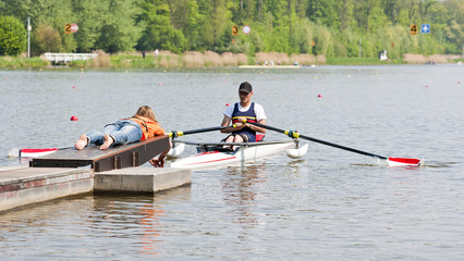 Rowing start © corepics