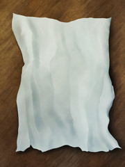 Obraz premium painting of a crumpled piece of paper on a desk