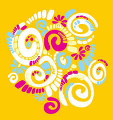 pattern with original spiral structure