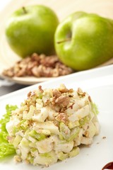 Salad from green apples