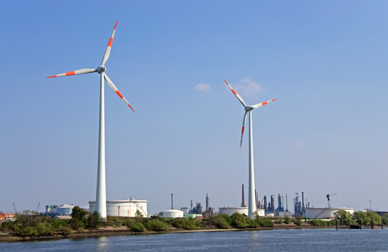 wind power and refinery