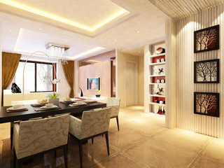 living room with modern style.3d render