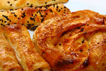 Close up of bakery products