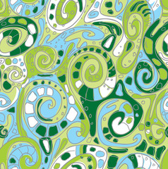 Seamless pattern with original spiral structure