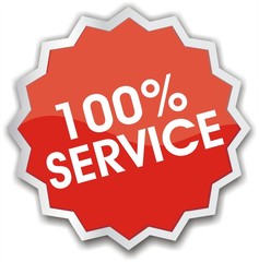 étiquette 100% service