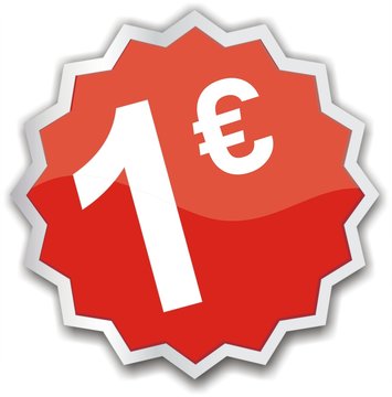 étiquette 1 euro