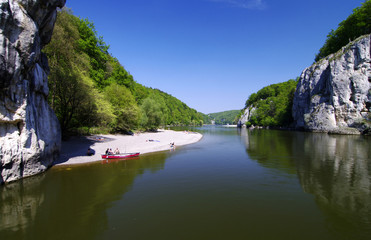 Der historische Donaudurchbruch bei Kehlheim