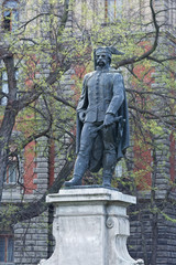 Bronze statue in Budapest, Hungary