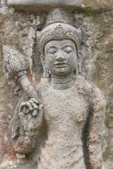 Fototapeta na wymiar Old stucco of buddhist image, Wat Khao Angkarn, Buriram