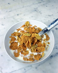 bol de céréales au lait