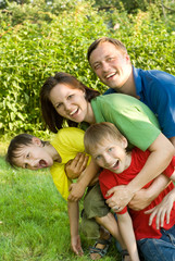 Obraz premium portrait of a happy family