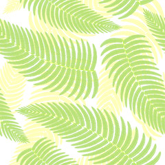 Seamless background with ferns.