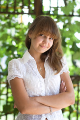 Beautiful girl  in the park