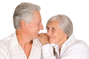 nice elderly couple together