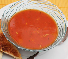 Tomatensuppe mit Reis