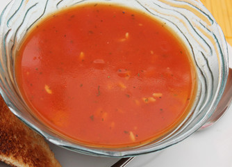 Tomatensuppe mit Reis