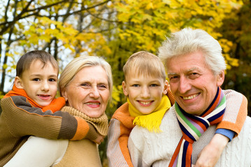 Fototapeta premium nice family on the nature