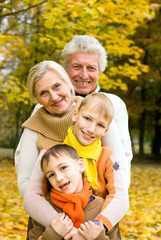 Fototapeta premium nice family on the nature