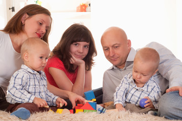 Obraz premium nice family of five