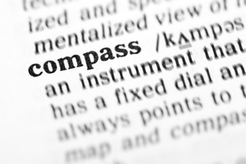 Fototapeta premium compass (the dictionary project)