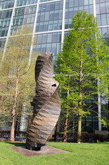 Sculpture in Jubilee Park near Canary Wharf