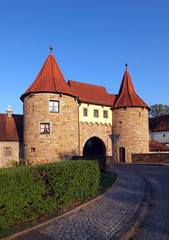 Fototapeta na wymiar West Gate w Prichsenstadt