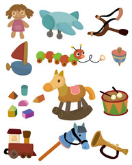 cartoon child toy icon