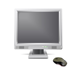 Fototapeta premium Monitor and mouse.