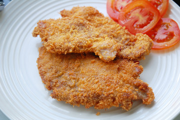 image of pork chop on plate