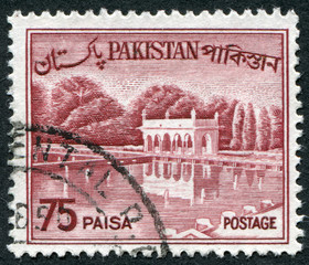 Postage stamp Pakistan 1962: Shalimar Gardens (Lahore)