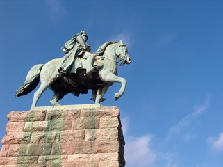 Obraz premium Reiterdenkmal - Köln