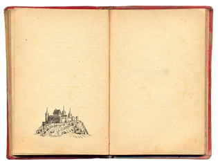 Old castle illustration