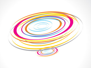 abstract colorful circles waves background