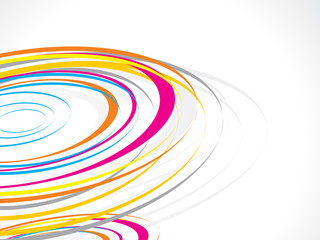 abstract colorful circles waves background