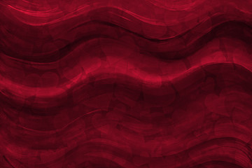 Dark red grunge background with hearts pattern