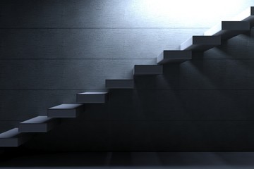 Cement Stairs on concrete background