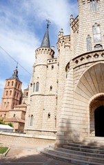 Fototapeta na wymiar The Episcopal Palace in Astorga