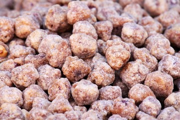 hazel nuts in sugar