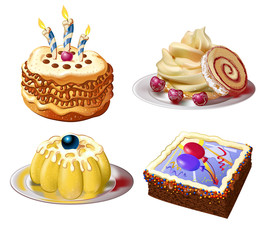 celebrate cakes with candles